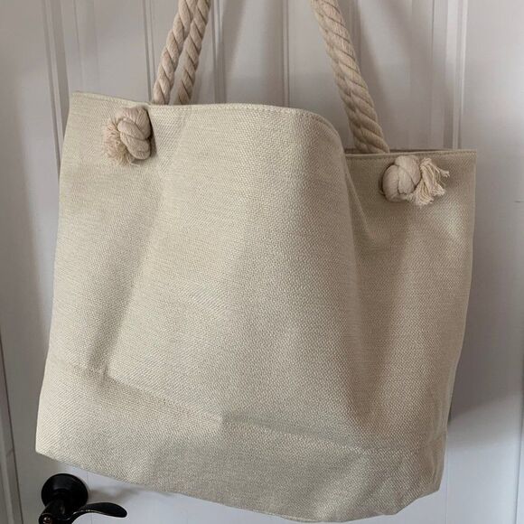 Bag, beach, shopping, canvas, fabulous colour, large sized, fully lined, new - Picture 7 of 15